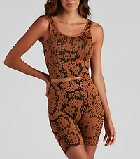 Slay Snake Seamless Longline Bralette