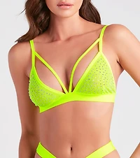 Bring The Sparkle Heat Stone Bralette And Panty Set