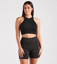 Keep It Casual Seamless Halter Tank Top