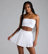 Major Fave Ribbed Knit Bandeau Top