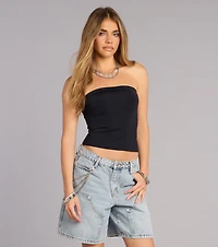 Lowkey Stylish Seamless Knit Tube Top