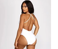 Summer Stunner Lace Up Swimsuit