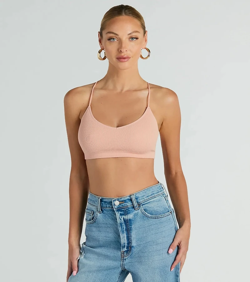 Sweet Moments Strappy Back Seamless Bralette