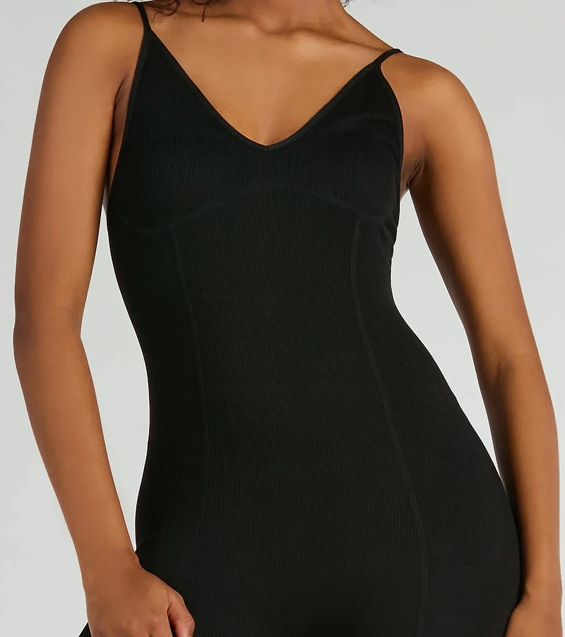 Super Base Basic V-Neck Seamless Catsuit