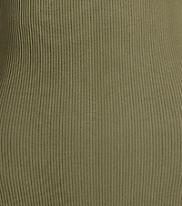 Lounge Moments Basic Short Sleeve Rib Knit Romper