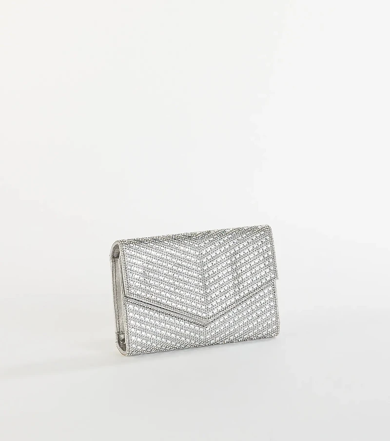 Let's Have A Toast Rhinestone Crossbody Wallet