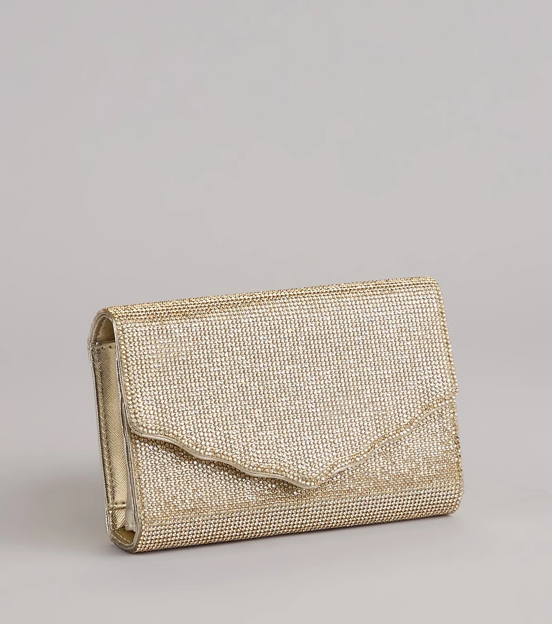 Sparkly Endeavor Rhinestone Crossbody Wallet