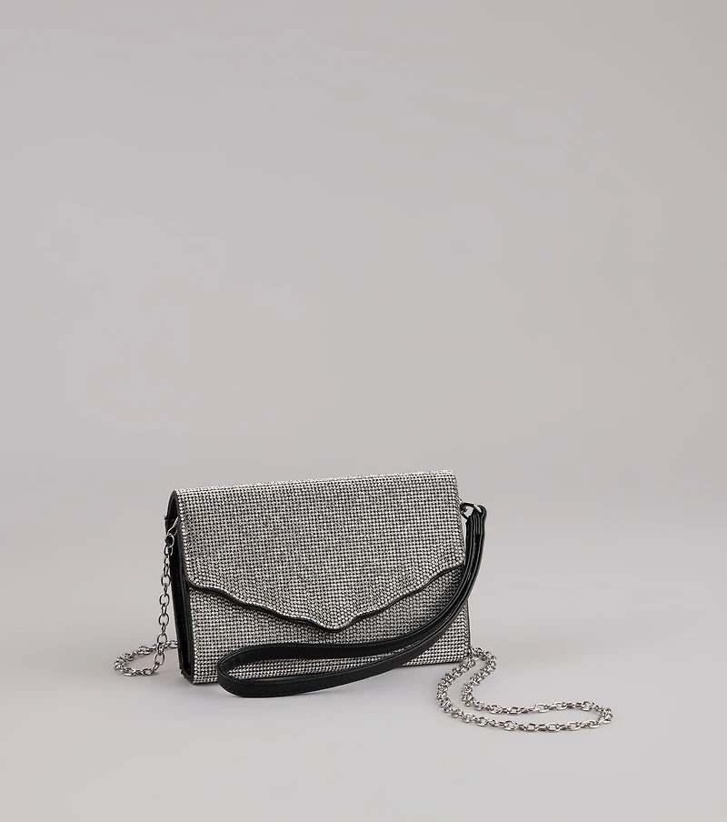 Sparkly Endeavor Rhinestone Crossbody Wallet