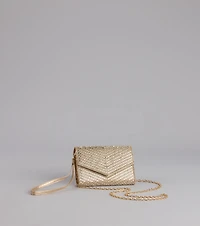 Let's Have A Toast Rhinestone Crossbody Wallet