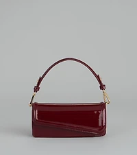 Modern Edge Patent Shoulder Bag