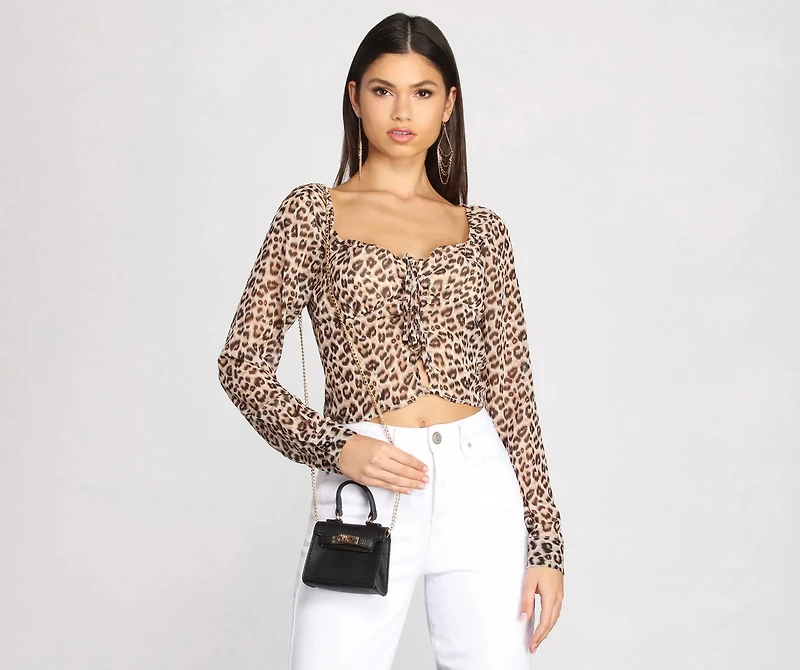 Too Little, Late Faux Leather Mini Purse