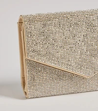 Majestic Sparkle Rhinestone Envelope Wristlet