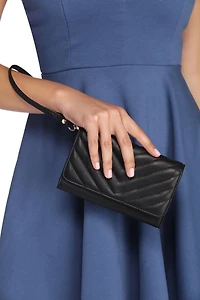 Quilted Chain Wallet Crossbody