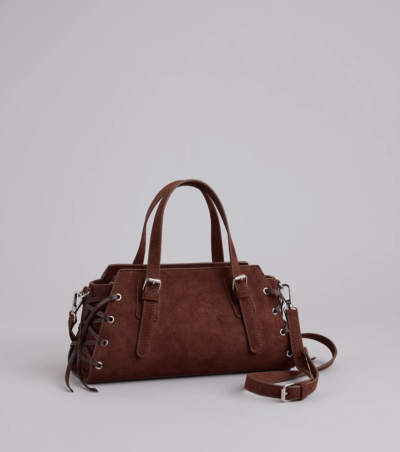 By My Side Lace-Up Mini Tote Bag