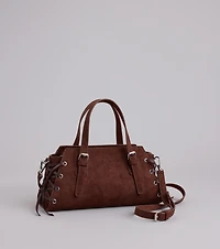 By My Side Lace-Up Mini Tote Bag