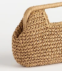 Going On Vacation Straw Clutch Bag
