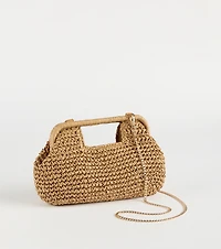 Going On Vacation Straw Clutch Bag
