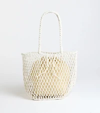 Casual Trendsetter Open Weave Tote Bag