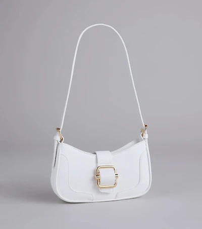 Not Your Basic Buckle Shoulder Bag