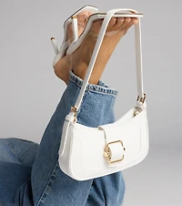 Not Your Basic Buckle Shoulder Bag