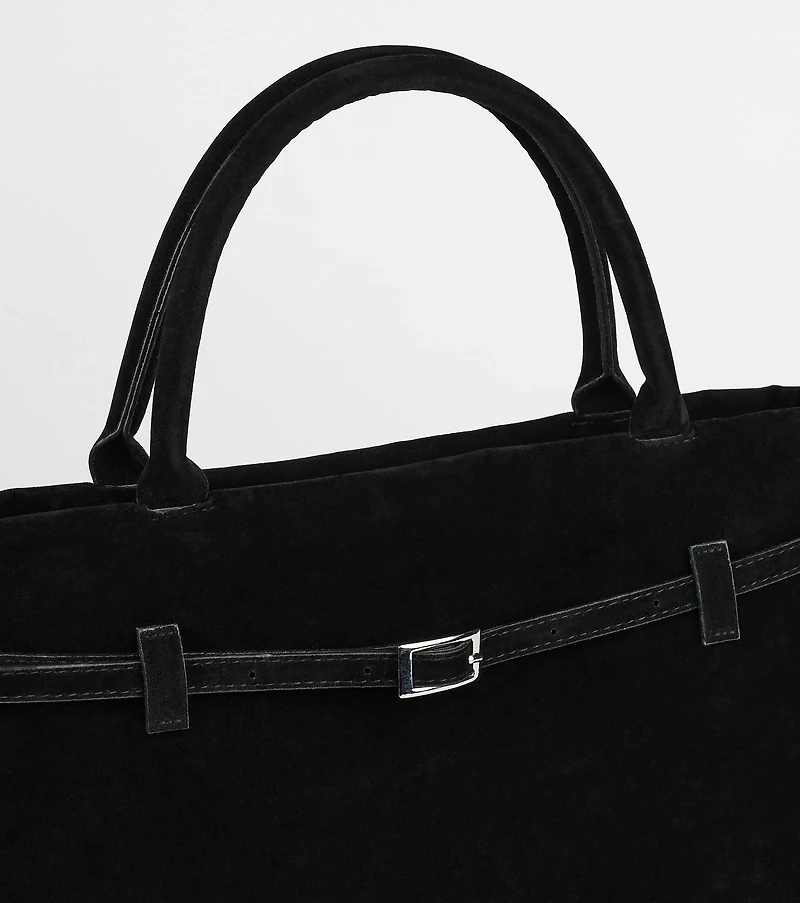 So Elevated Buckle Strap Satchel Bag