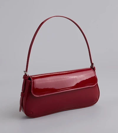 Talk Glossy to Me Patent Shoulder Bag