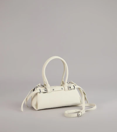 Chic Plans Buckle Strap Mini Handbag