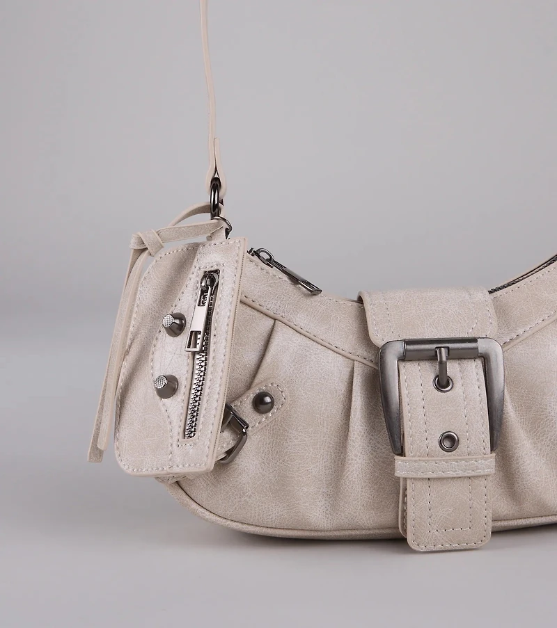 High Rating Buckle Strap Shoulder Bag