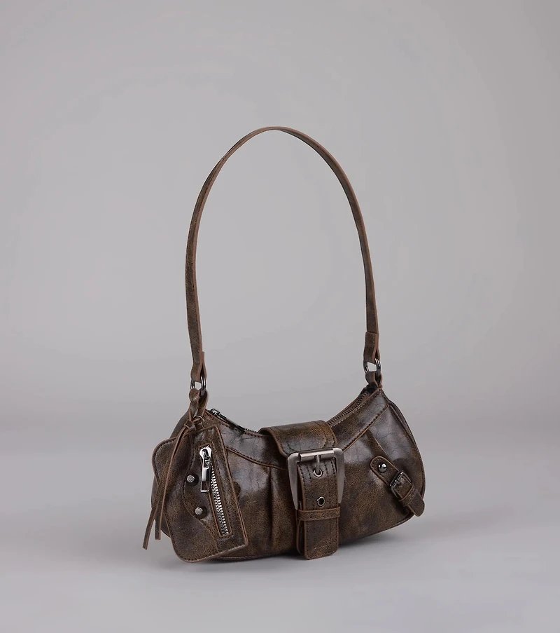 High Rating Buckle Strap Shoulder Bag