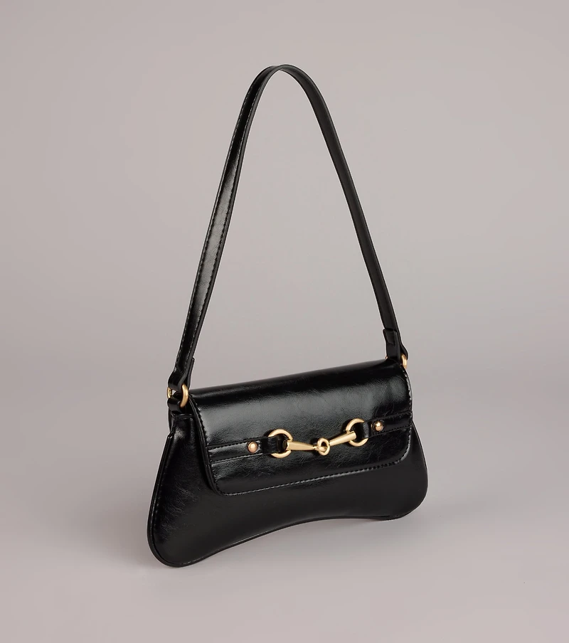 Polished Edge Shoulder Bag