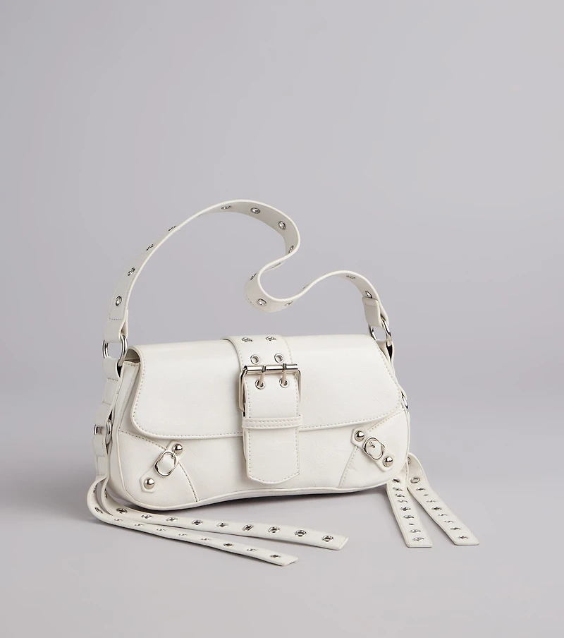 Tough Love Buckle Shoulder Bag