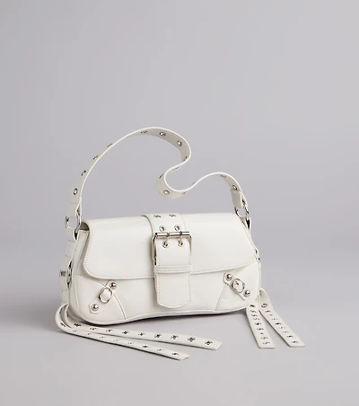 Tough Love Buckle Shoulder Bag