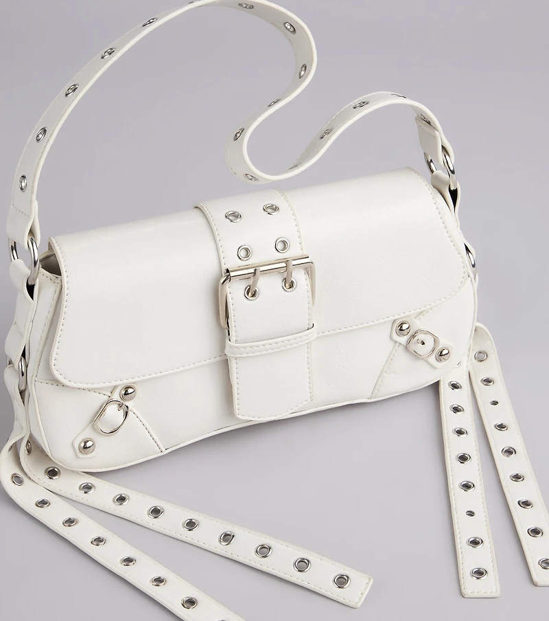 Tough Love Buckle Shoulder Bag