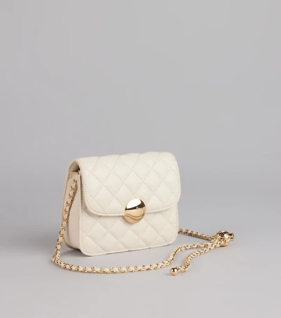 The Polished Quilted Crossbody Bag