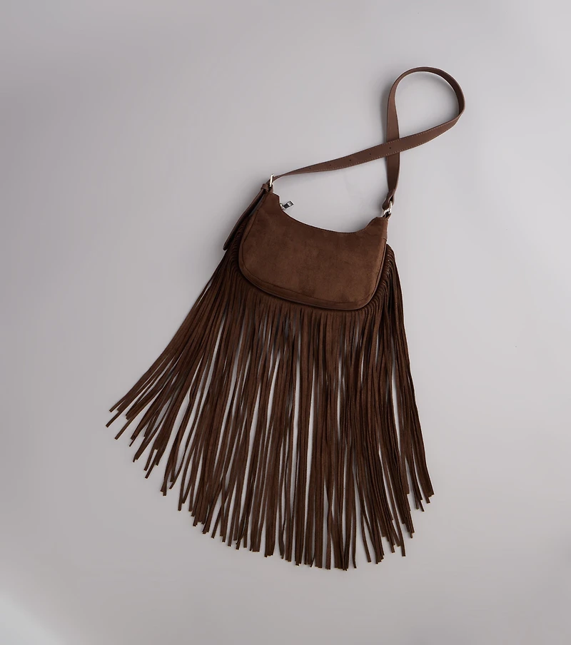 Boho Moves Fringe Crossbody Bag
