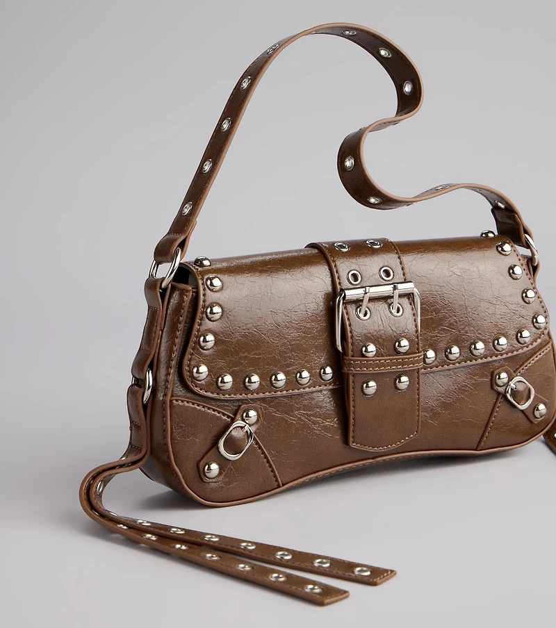 Street Icon Buckle Shoulder Bag