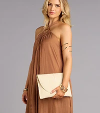 Easy Breezy Straw Clutch Bag