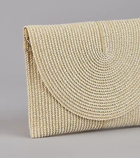 Easy Breezy Straw Clutch Bag