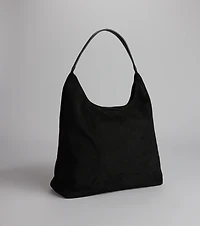 Out And About Faux Suede Tote Bag