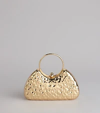 Party Plans Metallic Clutch Bag