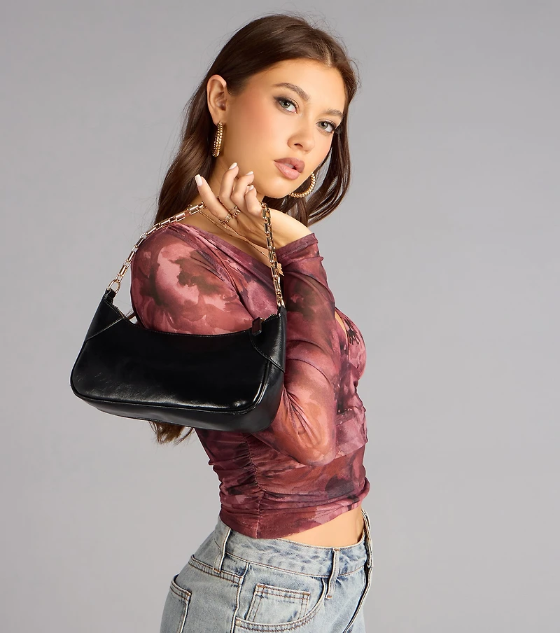 Cool Girl Chain Link Shoulder Bag