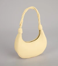 Don't Get It Twisted Faux Leather Shoulder Bag