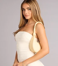 Don't Get It Twisted Faux Leather Shoulder Bag