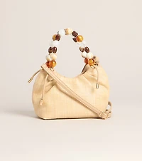 Meet Me Out Beaded Handle Bag