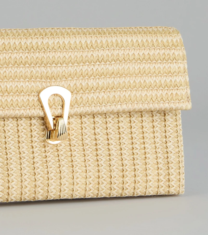 Vacation Mode Straw Clutch