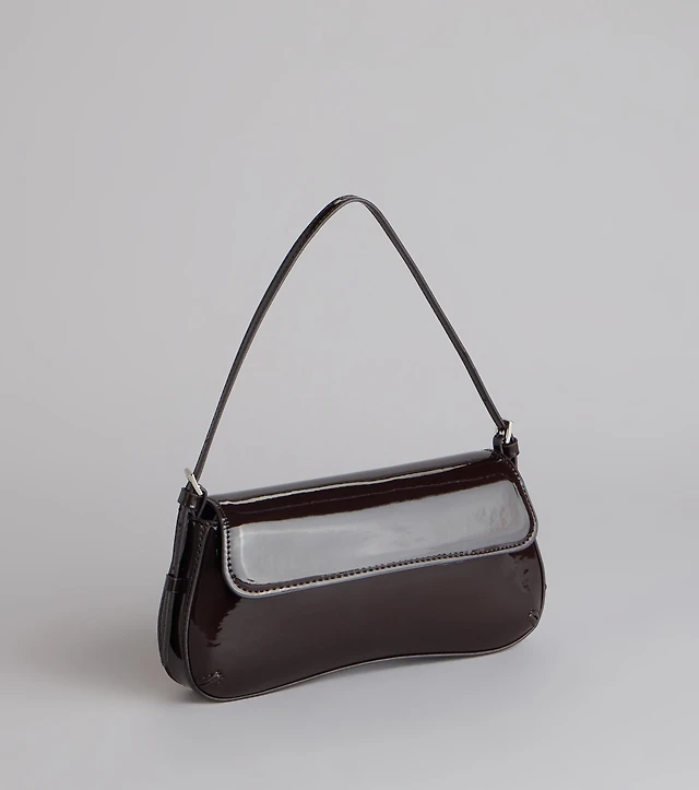 Talk Glossy to Me Patent Shoulder Bag