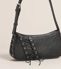 On Rotation Lace-Up Shoulder Bag