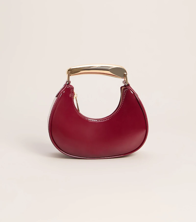 Handle With Flair Patent Mini Handbag
