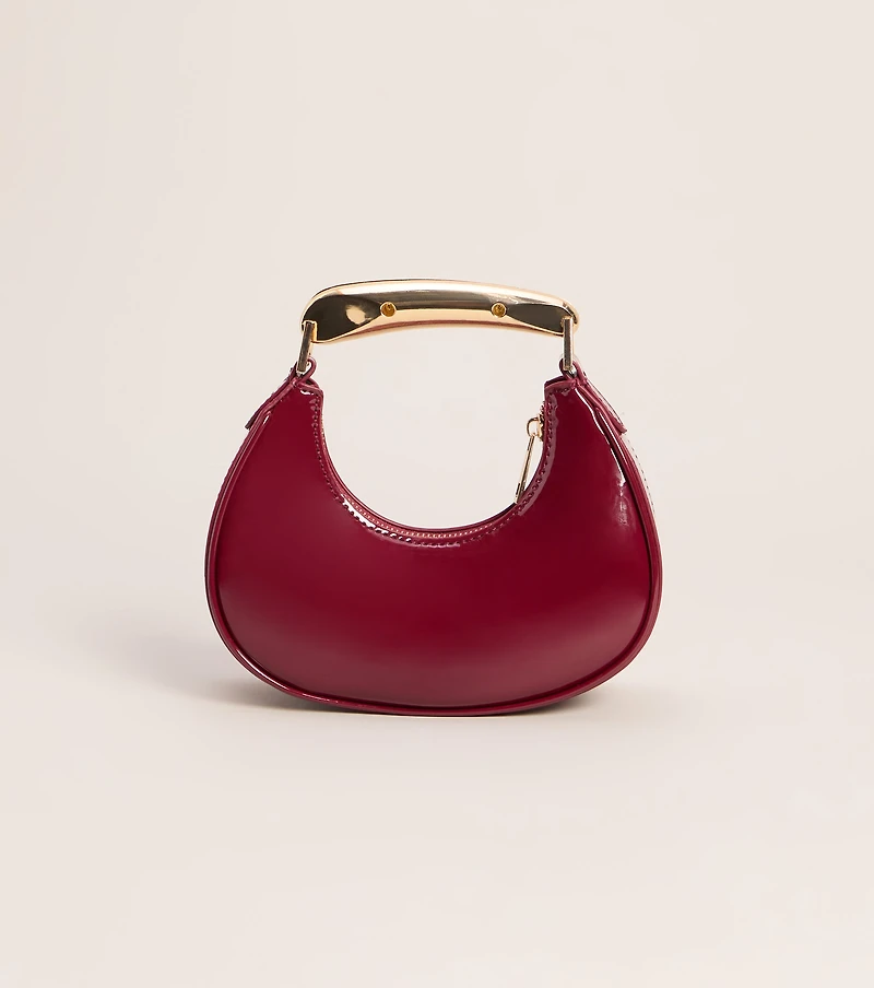 Handle With Flair Patent Mini Handbag