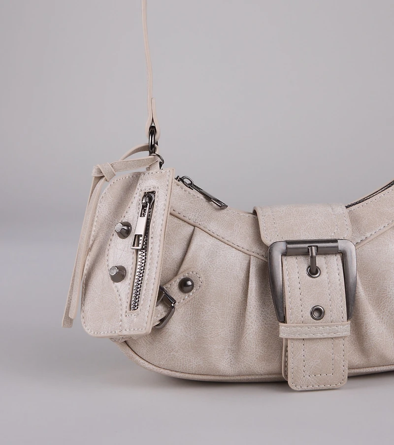 High Rating Buckle Strap Shoulder Bag